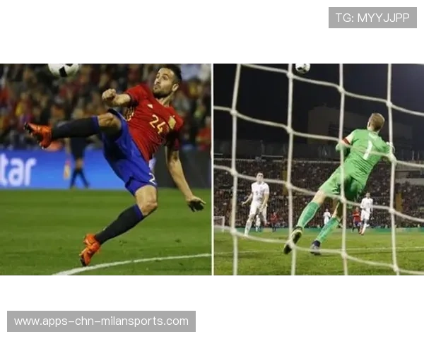 福登禁区边缘起脚劲射，皮球击中门卫身体产生折射入网